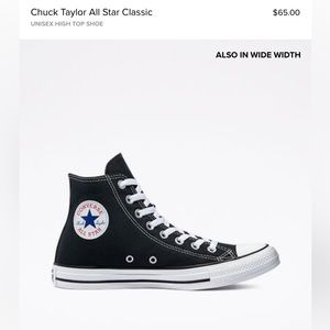 Converse High Tops Women’s size 9 (black)